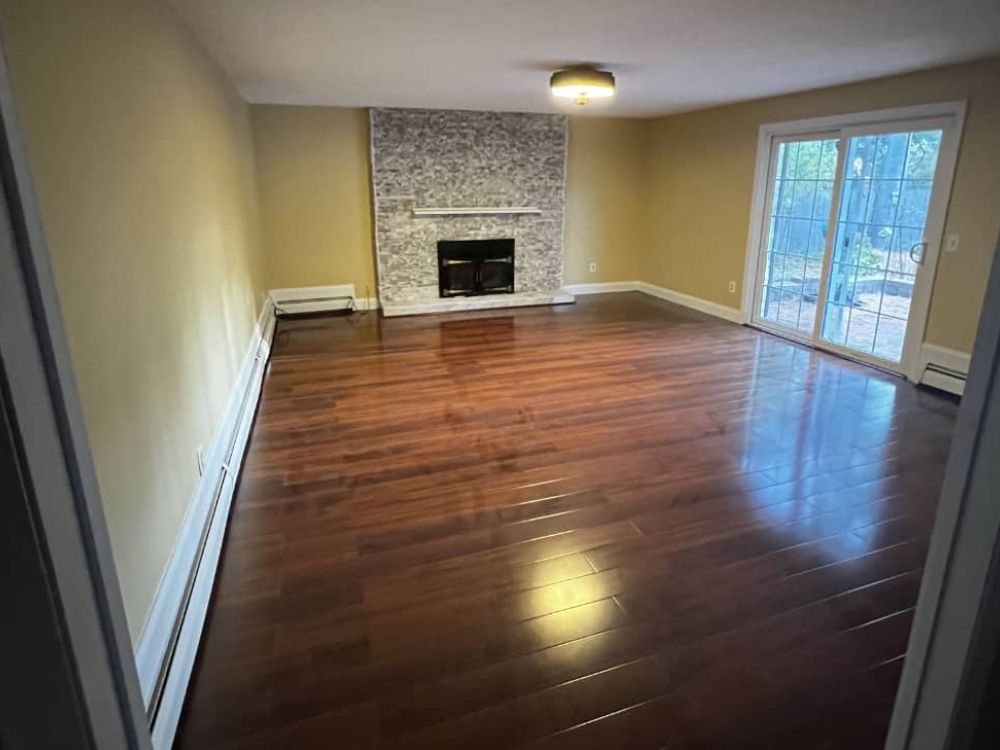 Family room remodel after
